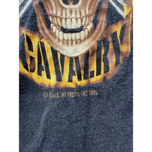 Vintage Delta United States Cavalry Skull Graphic‎ Classic Casual Tee Size XXL - Picture 4 of 11